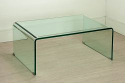 Mesa em vidro curvo GLASS